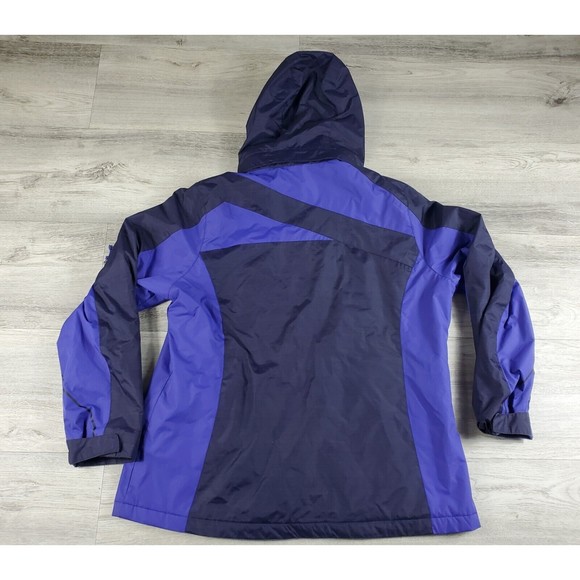 Free Country Jacket Women's Size L Blue Hooded Rain Radiance - Picture 2 of 14